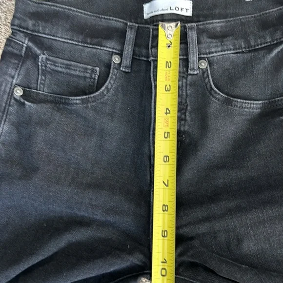 Loft women’s 26/2 HIGH WAIST SKINNY CROP jeans - Picture 6 of 7